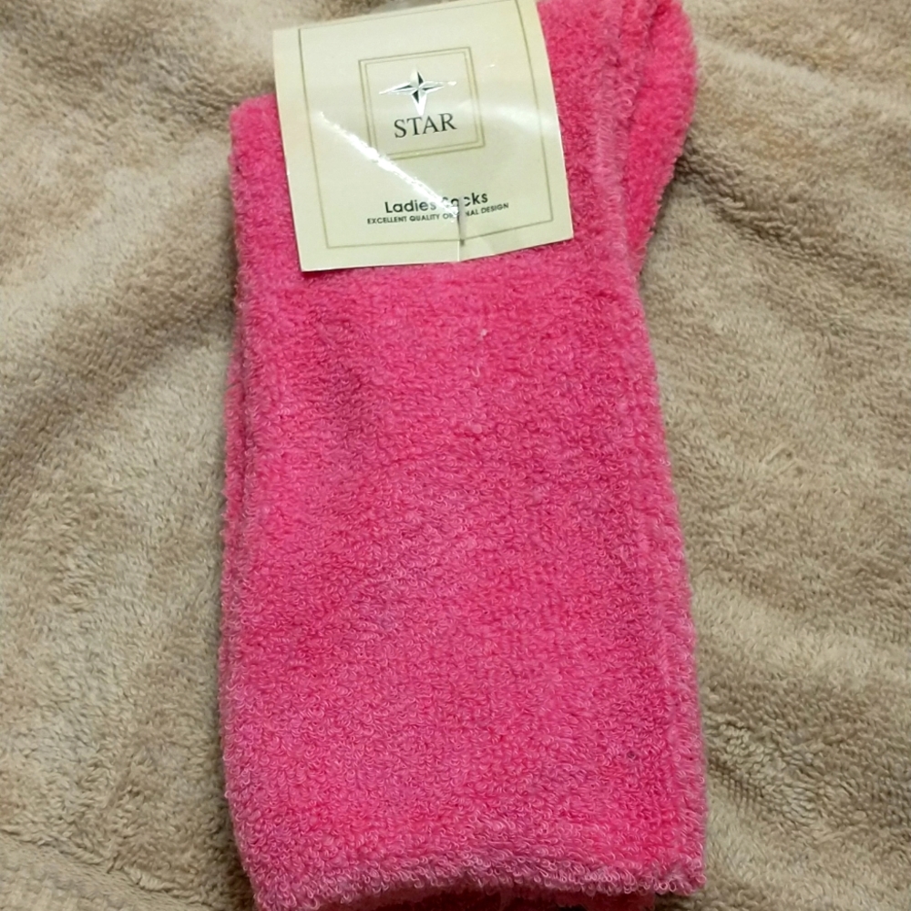 Women's socks star 9-11 pink